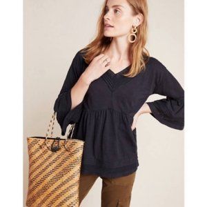 Anthropologie Siobhan Babydoll V-neck Bell Sleeves Top NWT